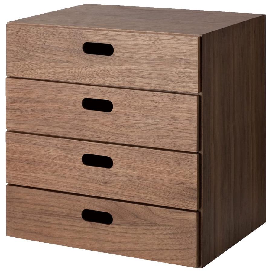 無印良品（MUJI） スタッキングチェスト 幅37×奥行28×高さ37cm 引出し4