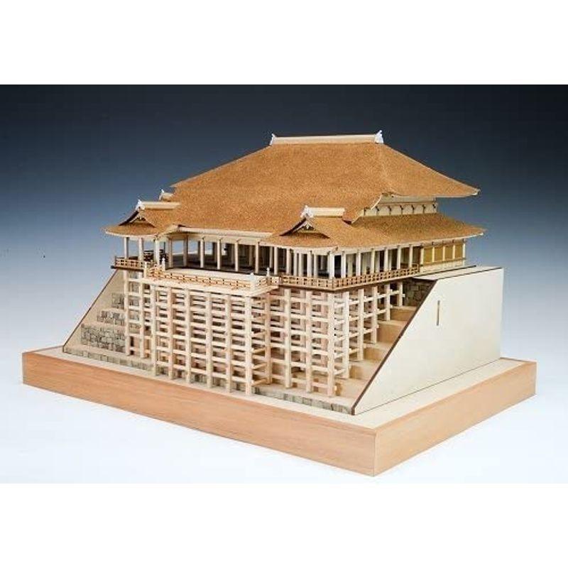 ウッディジョー 1/150 清水寺 本堂・舞台 木製建築模型 組立キット