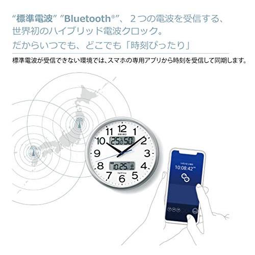 安い売上 セイコー クロック 掛け時計 オフィスタイプ 電波 アナログ カレンダー 温度 湿度 表示 セイコーネクスタイム 05:白パール 01:直径35cm