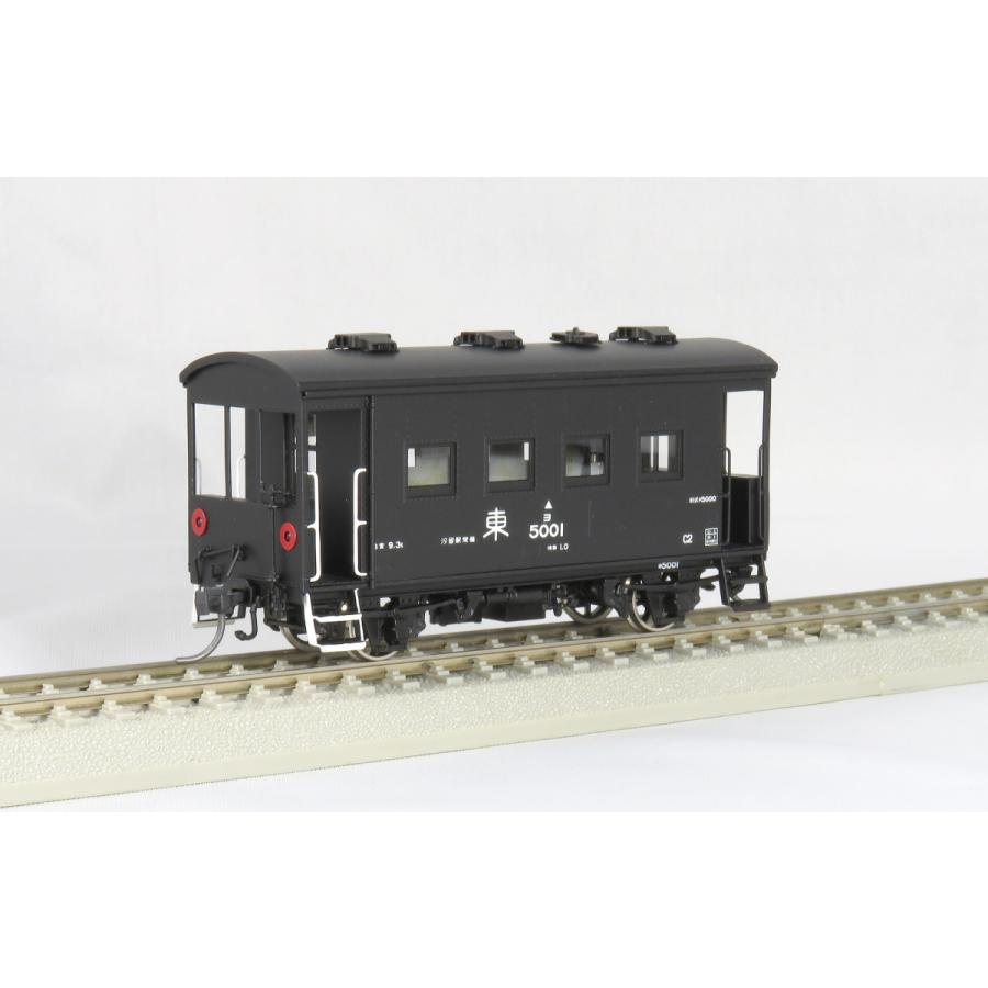 【ホビーショップ モア製 鉄道模型 1/80 16.5mm】ヨ5000 車掌車 黒 (信号炎管なし・ベンチレーター3個)｜shopmore｜03