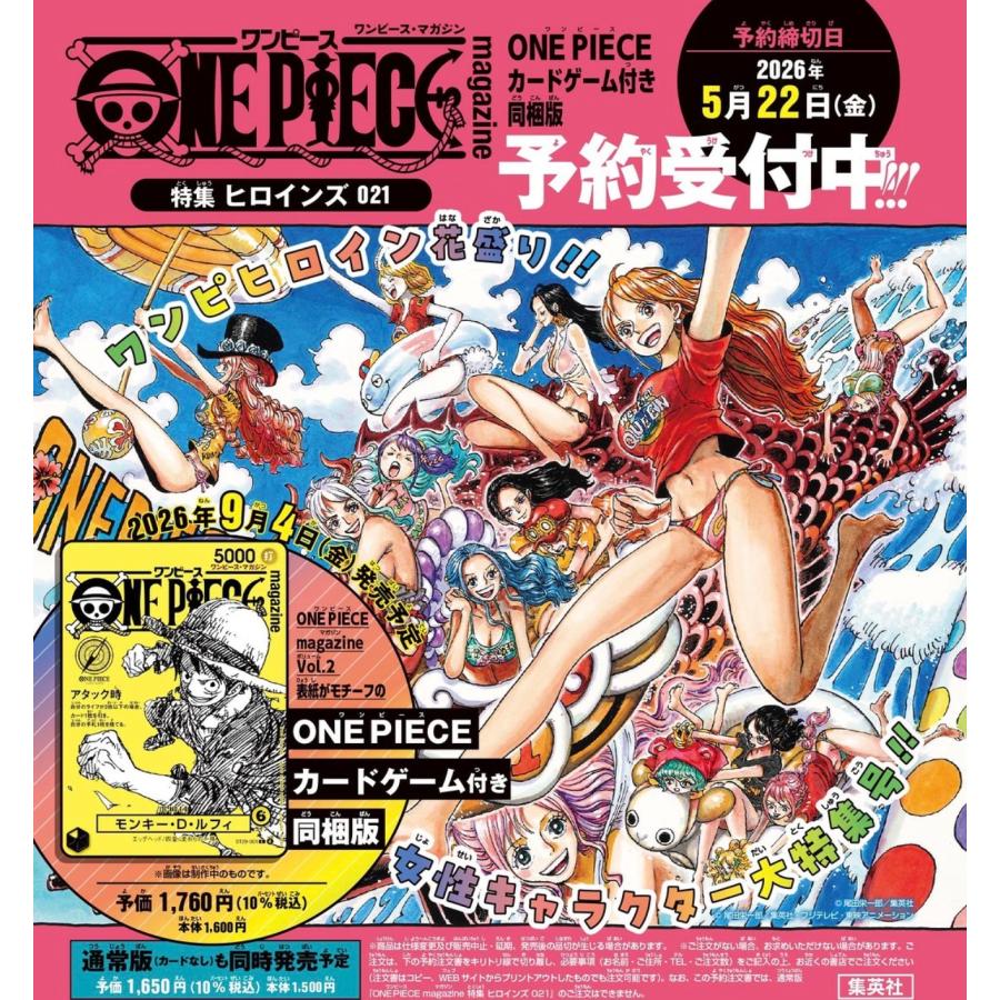 集英社（SHUEISHA） ONE PIECE magazine 特集 ヒロインズ 021 カード