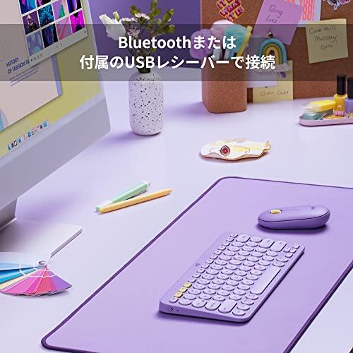 ロジクール ワイヤレスマウス 無線 マウス Pebble M350LV 薄型 静音 ラベンダー USB Bluetooth ワイヤレス 左右対称型 windows mac Chrome Android S｜shopmulti｜06