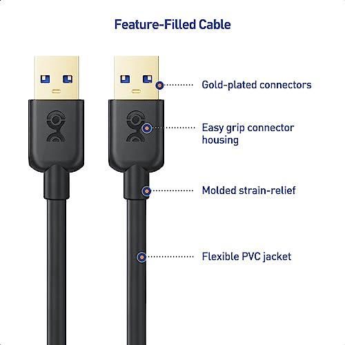 Cable Matters USB 3.0 ケーブル USB Type A オス オス ブラック 5Gbps 3m｜shopmulti｜05