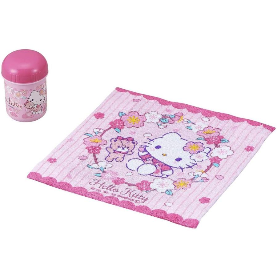 お気にいる】 OSK 弁当箱 ランチボックス用 おしぼりセット ハロー 純正特価 ハローキティ お弁当箱 おしぼり おはし セット 弁当用品