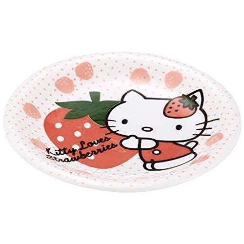 サンリオ SANRIO 【2021最新作】 Hello Kitty ハローキティ 白 ケーキ皿 302633 16cm いちごキティ 非常に高い品質