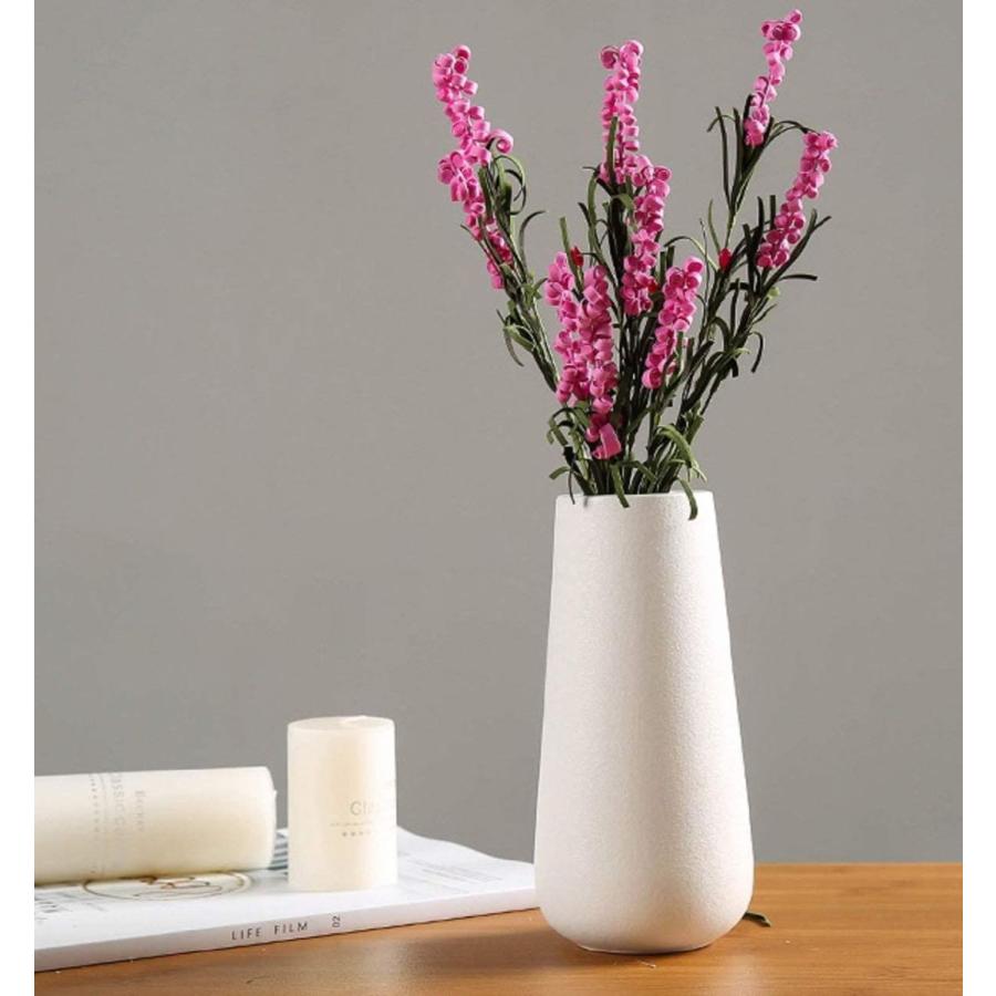 使いやすい陶器の花器 花瓶 筒型 白 北欧 品質は非常に良い