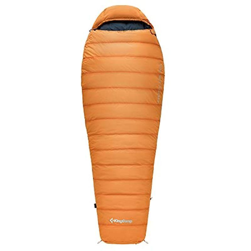 Kingcamp 寝袋 マミー型 ダウン シュラフ 冬用 最低温度 10 防水 1kg アウトドア キャンプ 登山 車中泊 防災用 収納パッ 全日本送料無料