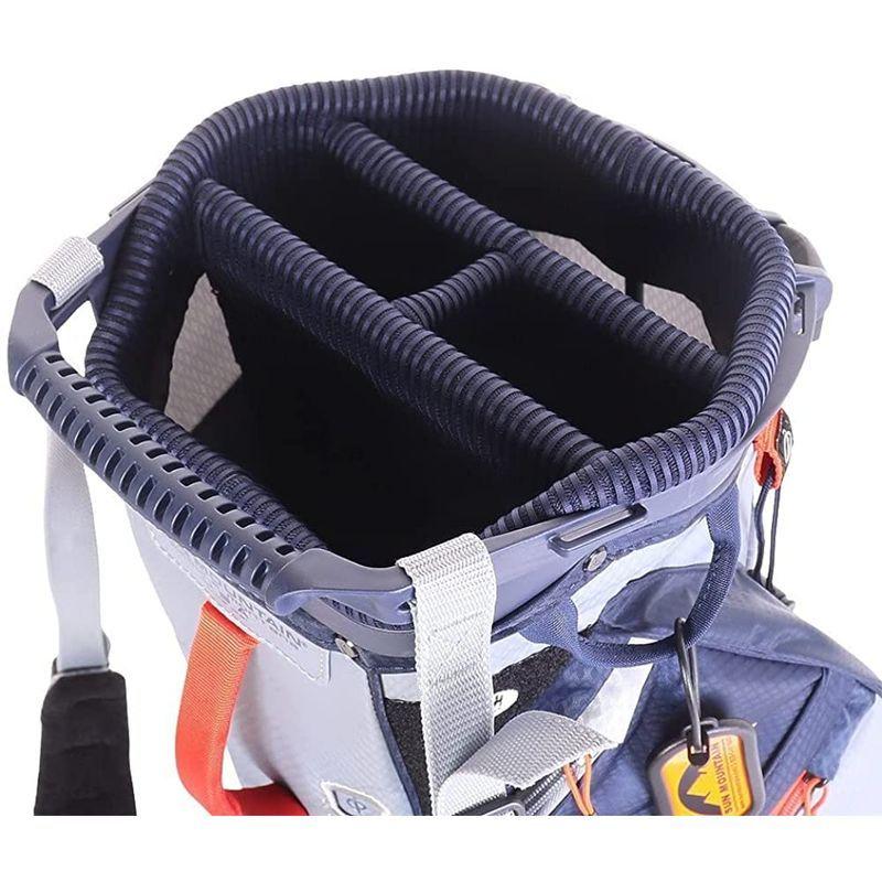 サンマウンテン 継続定番商品 キャディバッグ 軽量 (9.0型・4分割・スタンド式) / ゴルフ / 267-2980205 020_グレー 継続定番商品 キャディバッグ 軽量 0型 4分割 スタンド式 ゴルフ 020_グレー