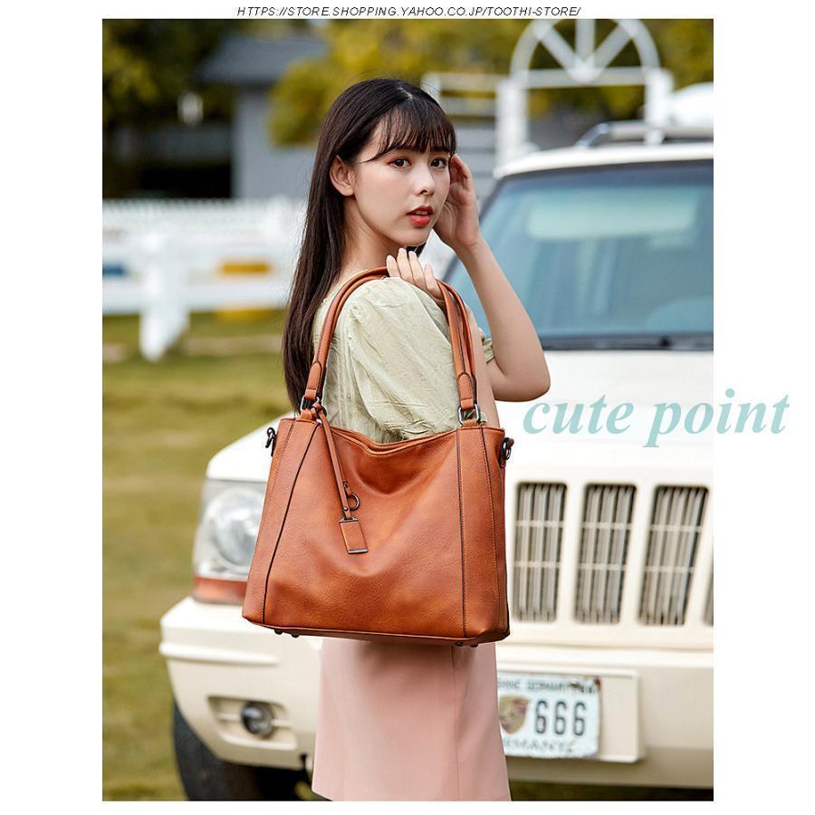 PU革　トートバッグ　レディース　レザーバッグ　ショルダーバッグ 革バッグ　かばん　通勤 通学　大人　収納たっぷり　ビジネスバッグ　カジュアル_9