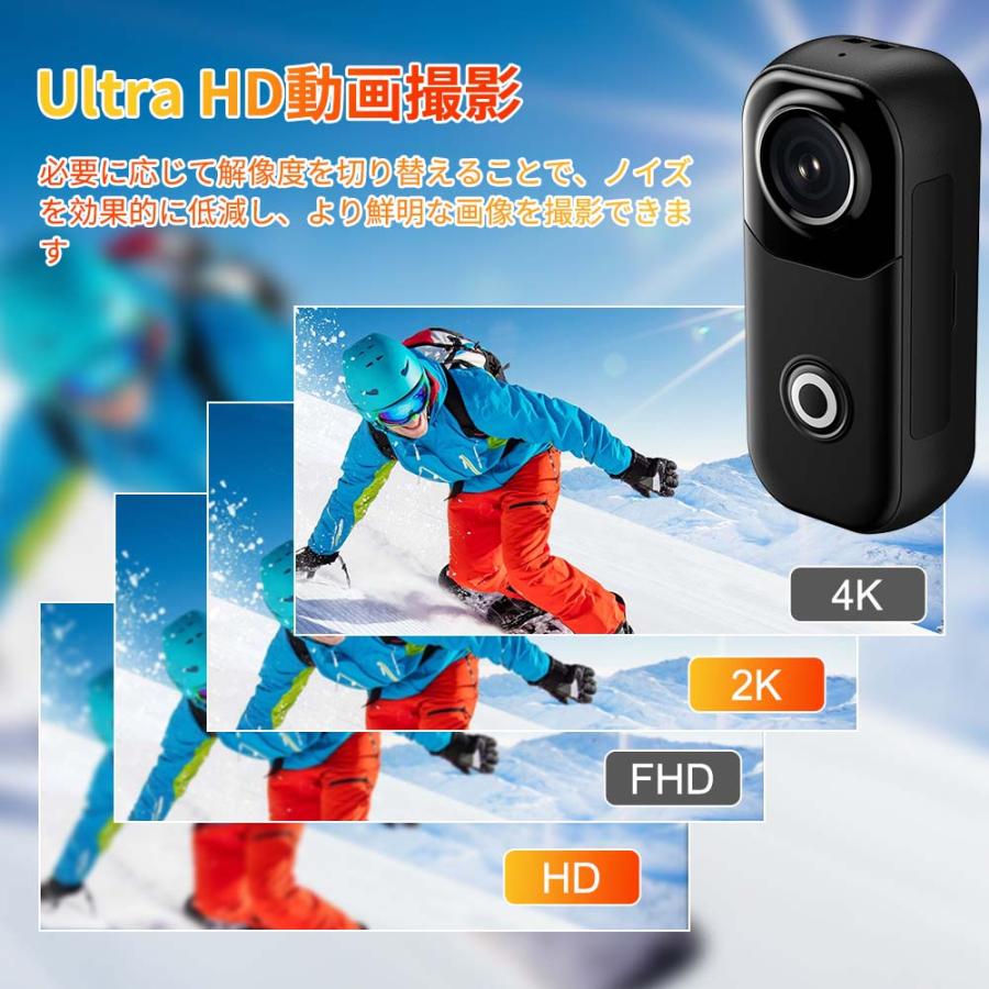 小型防犯カメラ ミニカメラ 400万高画質 WiFi 家庭用 長時間録画録音