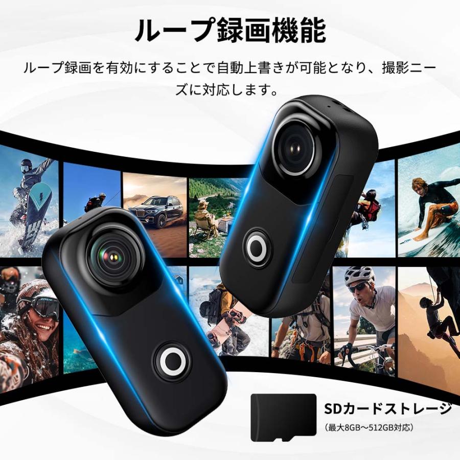 小型防犯カメラ ミニカメラ 400万高画質 WiFi 家庭用 長時間録画録音