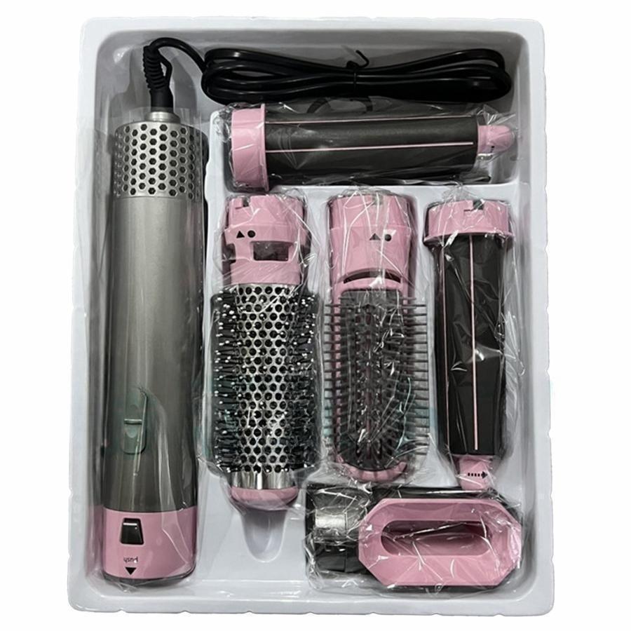 【在庫売り尽くし☆大特価】ヘアドライヤー＆多機能ホットヘアブラシ 豪華2点セット 楽天市場】5in1 ドライヤーブラシ 多機能 ホットエアーブラシ 電熱
