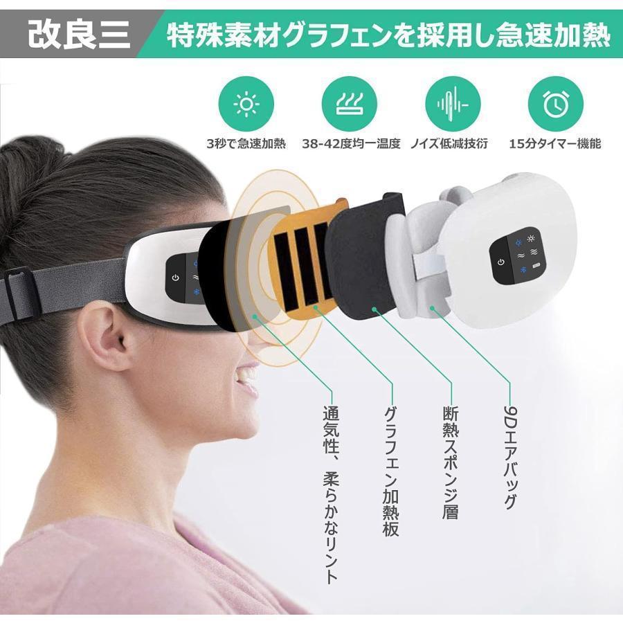 ホットアイマスク フェイススチーマー 目元マッサージャー 温め機能