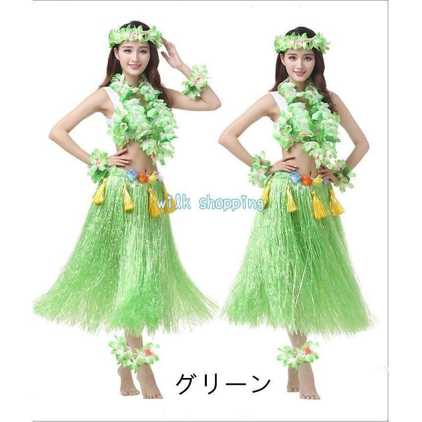 フラダンス用緑色レイ まるさん専用 フラダンス衣装 ハワイ レイ 大人用 可愛い 派手色 女の子 演出服 仮装