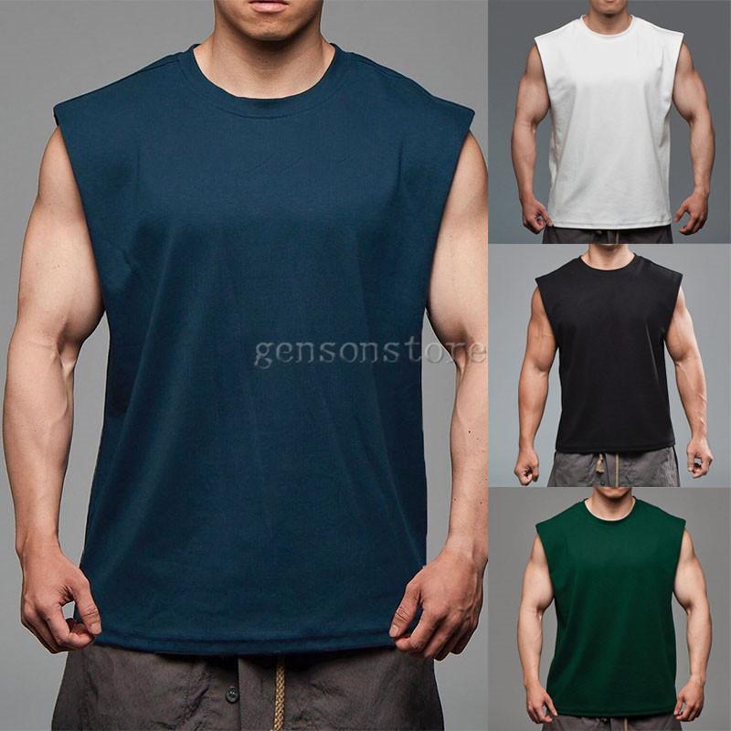 タンクトップ メンズ ノースリーブ tシャツ 袖なし 速乾 吸汗 4カラー
