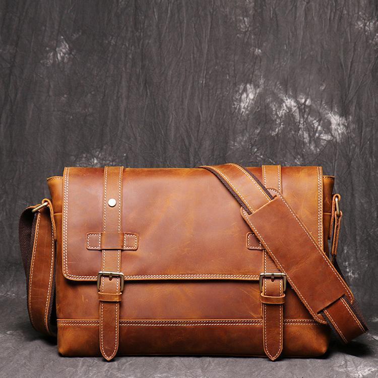 本革 メッセンジャーバッグ ショルダーバッグメンズ 斜めがけ 2way