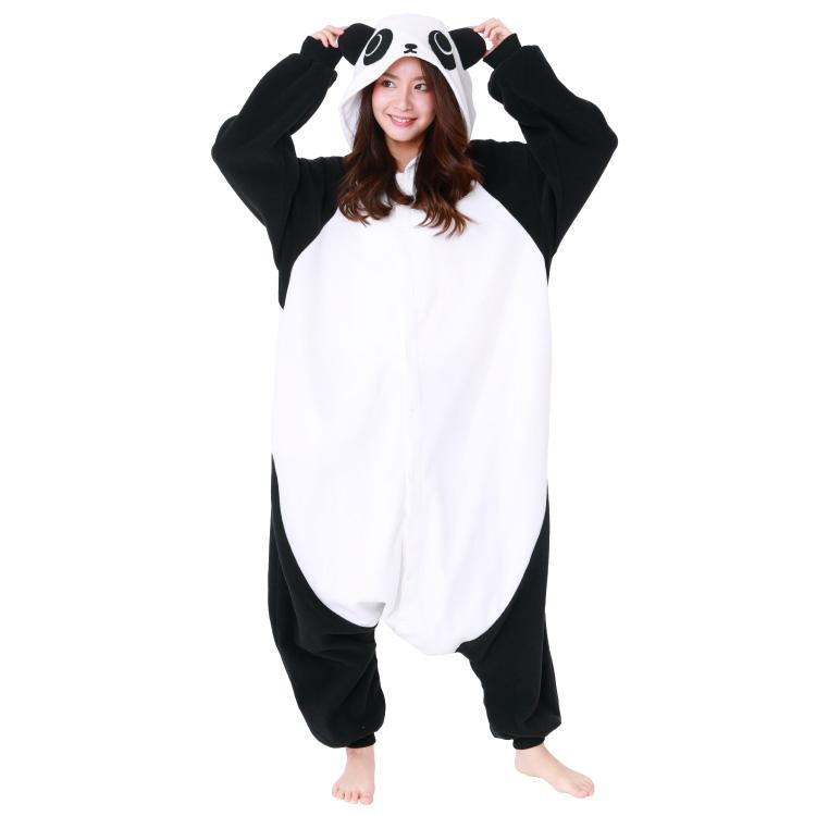 着ぐるみ 大人用 パンダ アニマル ハロウィン フリース サザック SAZAC
