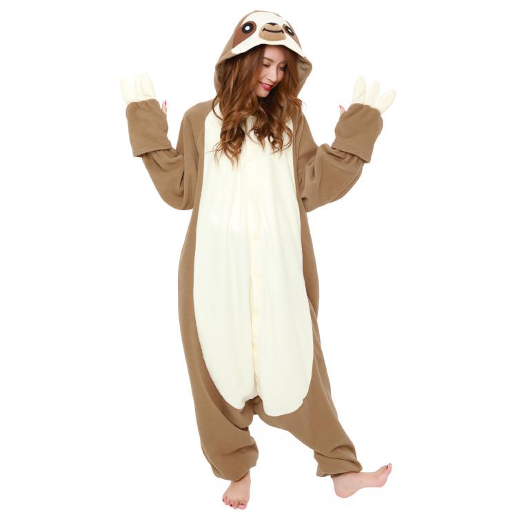 着ぐるみ 大人用 ナマケモノ アニマル ハロウィン フリース サザック