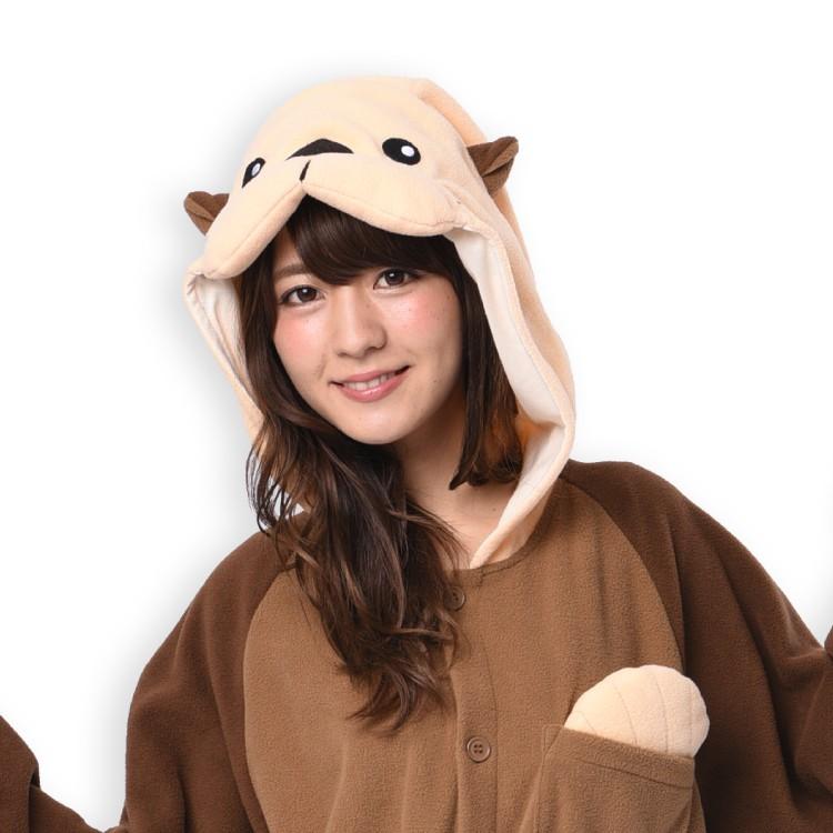 着ぐるみ 大人用 ラッコ アニマル ハロウィン フリース サザック SAZAC