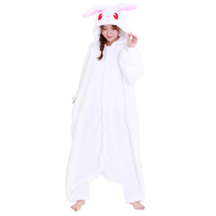 着ぐるみ パジャマ 大人用 フリース アニマル 白うさぎ ウサギ ボア着ぐるみ ハロウィン 衣装 変装 コスチューム クリスマス コスプレ 仮装 Sazac 佐川 Y1 2928 2928 Nishiki Yahoo 店 通販 Yahoo ショッピング