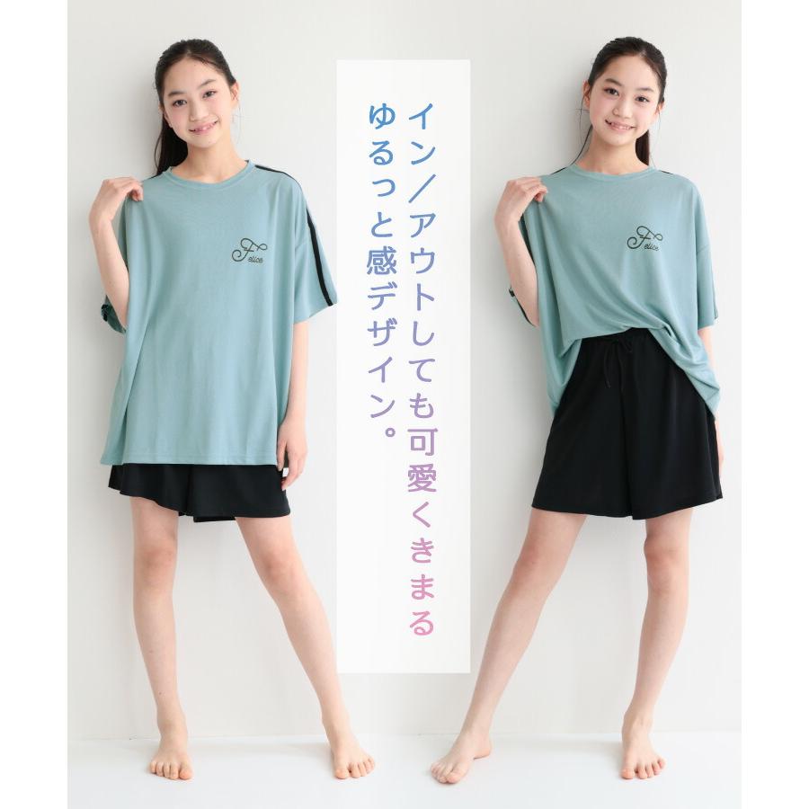 パジャマ キッズ ジュニア 女の子 半袖 メッシュ 速乾 ルームウェア 春
