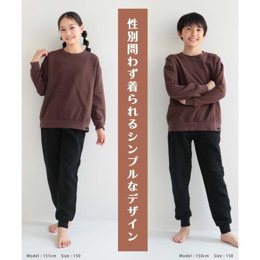 パジャマ キッズ 長袖 薄手 女の子 男の子 綿100％ 秋 冬 キルトニット