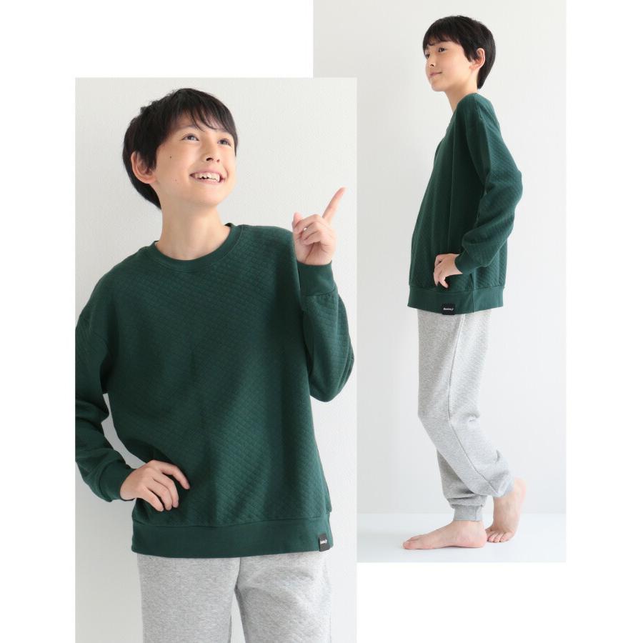 パジャマ キッズ 長袖 薄手 女の子 男の子 綿100％ 秋 冬 キルトニット