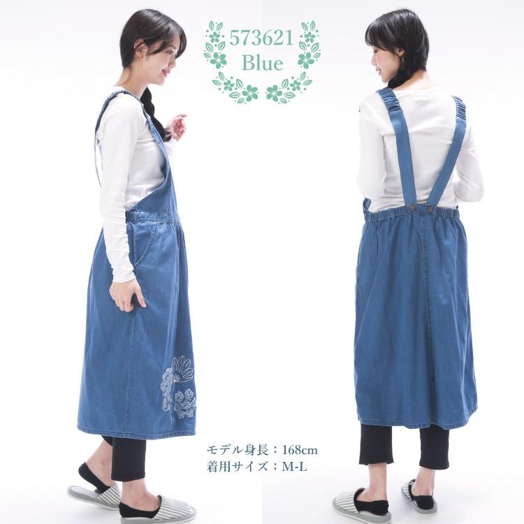 デニムエプロン ワンピース レディース 綿100 ジャンスカ デニム 切り替え ルームウェア 部屋着 ワーク インド製 料理教室 クッキング ｍ ｌ X8 all all Nishiki Yahoo 店 通販 Yahoo ショッピング