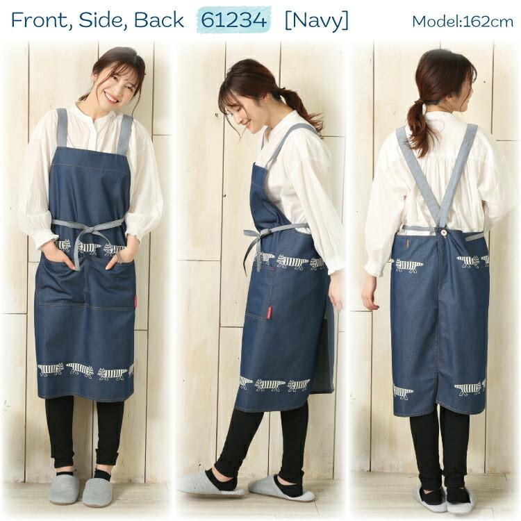 レディース★エプロンM～Lサイズ 【新品】 Lisa Larson（リサラーソン） クロスエプロン ワンピース マイキー