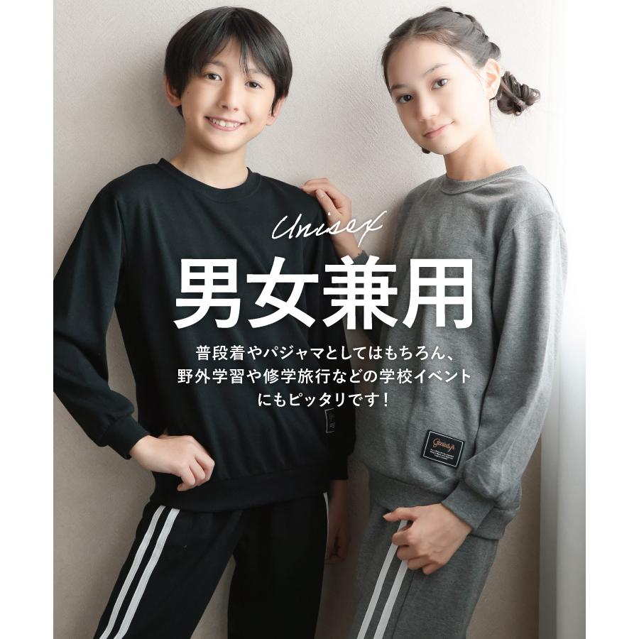 パジャマ キッズ 長袖 女の子 男の子 ミニ裏毛 ジュニア 子供 ルーム