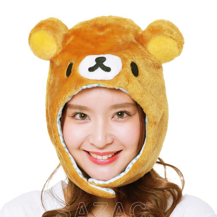 リラックマ　ハロウィン　ぬいぐるみ付き帽子 San-X（サンエックス） 着ぐるみキャップ 帽子 被り物 リラックマ