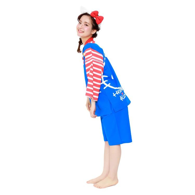 レディース 甚平 サンリオ キャラクター なりきり ハチマキ付 綿100 大人用 中学生 小学生 高校生 夏祭り 花火大会 サザック Y4 Charajinbei Sanrio Charajinbei Sanrio Nishiki Yahoo 店 通販 Yahoo ショッピング