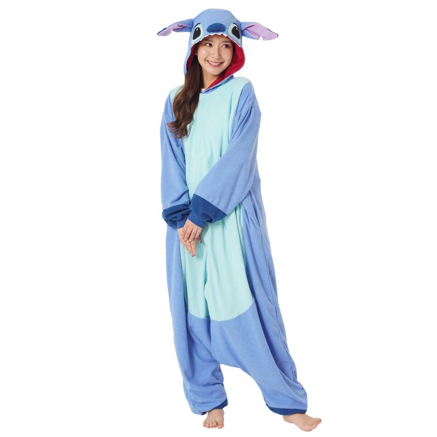 Disney 着ぐるみ パジャマ 大人用 パイル素材 スティッチ リロ Disney 着ぐるみ パジャマ 大人用 パイル素材 スティッチ リロ