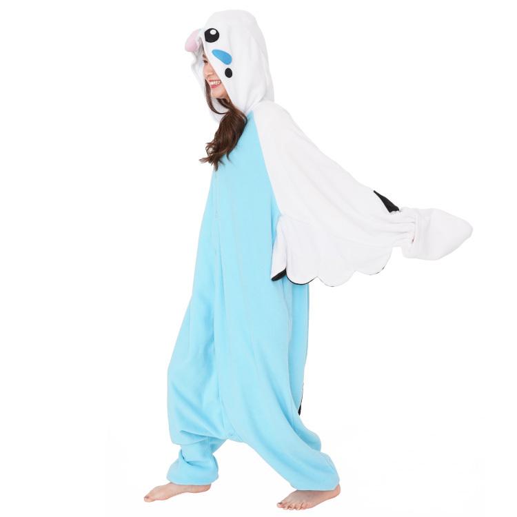 着ぐるみ パジャマ 大人用 インコ ブルー グリーン アニマル