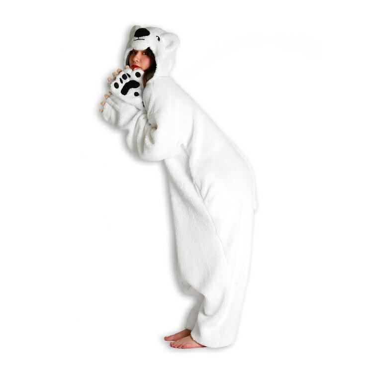 着ぐるみ 大人用 シロクマ ラッコ アニマル ハロウィン フリース