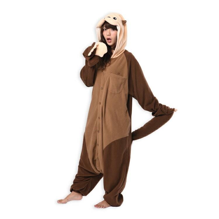 着ぐるみ 大人用 シロクマ ラッコ アニマル ハロウィン フリース