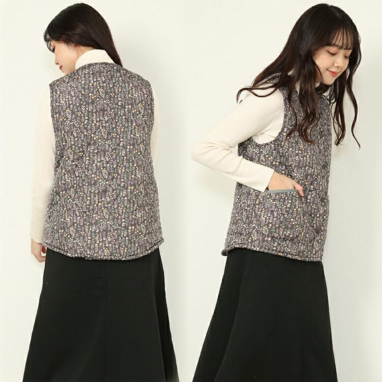 ベスト レディース 裏ボア 前開き 秋冬 おしゃれ 暖かい