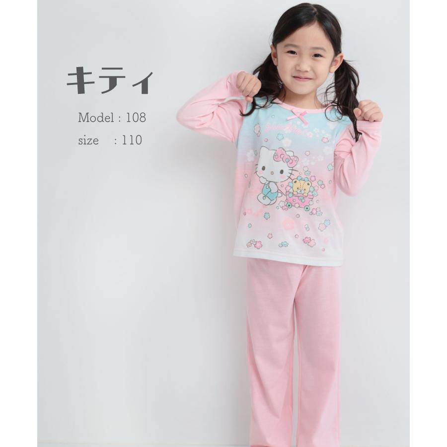 キッズパジャマ 長袖 薄手 蓄光プリント付 女の子 男の子 春 天竺素材 かぶり サンリオ トーマス でんたま クロミ マイメロディ キティ 子供 z8-tm1211all | sanrio | 13