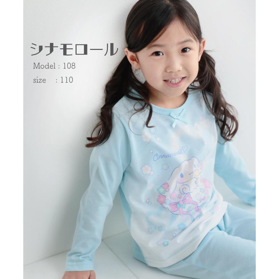 キッズパジャマ 長袖 薄手 蓄光プリント付 女の子 男の子 春 天竺素材 かぶり サンリオ トーマス でんたま クロミ マイメロディ キティ 子供 z8-tm1211all | sanrio | 15