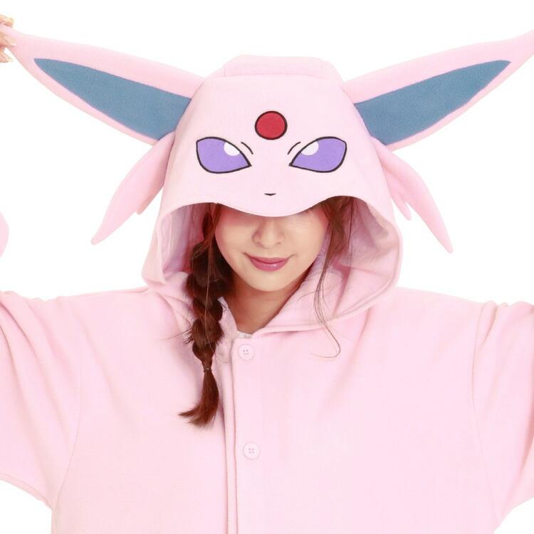 Pokemon 着ぐるみ パジャマ 大人用 フリース素材 エーフィ Pokemon 着ぐるみ パジャマ 大人用 フリース素材 エーフィ