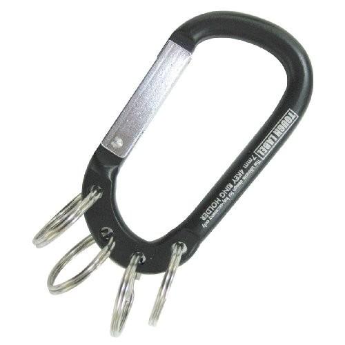 タフレーベル(TOUGH LABEL) カラビナキーリング7mm 黒×銀 VEX-152|shopnoa|02