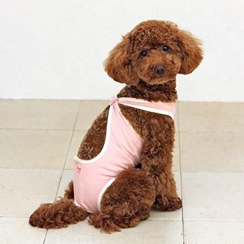 犬と生活術後ガードスーツ ドッグ 《術後服 避妊手術 保護服》 (1号, ピンク)