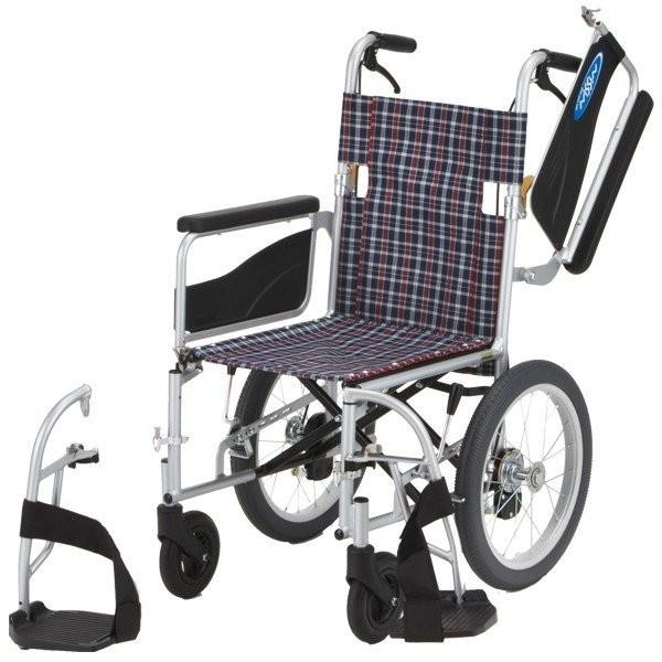 日進医療器 介助式車いす NEO-2W 介助者用ブレーキ ノーパンクタイヤ