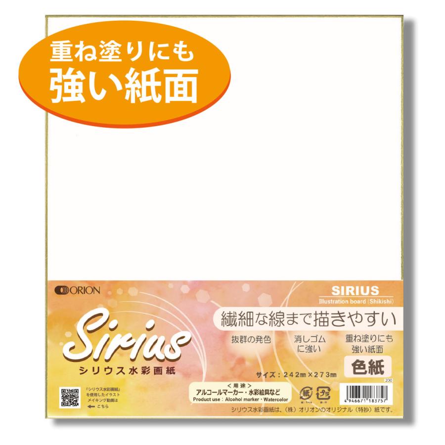 ORION 色紙 シリウス 大色紙 273mm×242mm 選べる2種 サイズ お祝い