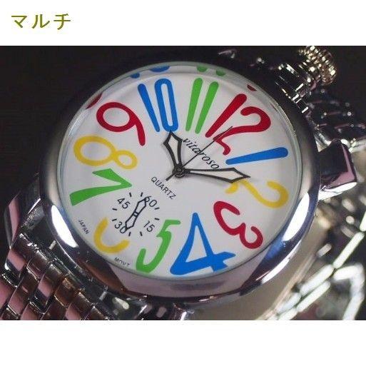 腕時計 ビッグフェイス ウォッチ トップリューズ ユニセックス メタル 