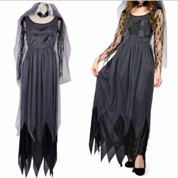 保障できる コスプレ黒衣ゴースト花嫁ウェディングドレス仮装コスチューム 新しい到着 Tayassociates Com My