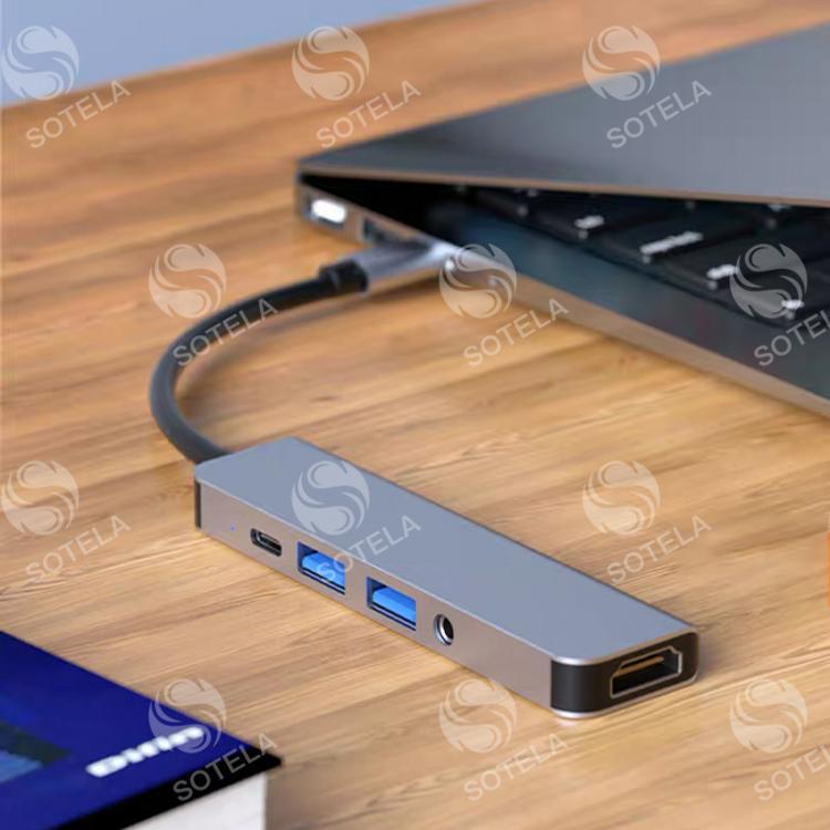 USBハブ ドッキングステーション Type‐C USB3.0 6in1 PD 薄型 プロジェクター HDMI SD TF MicroSD リーダー 4K 急速 充電 データ転送 変換｜shoppin｜09