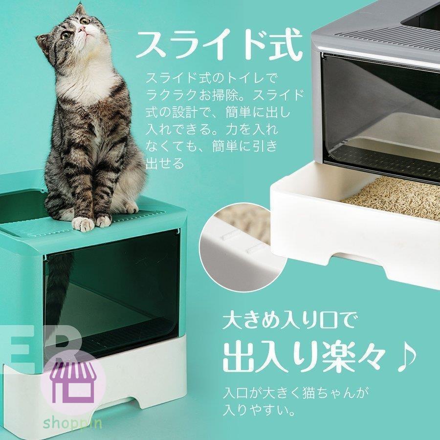 動作確認 クリスマス 猫 トイレ システム スライド式 大型 おしゃれ メガトレー ネコ カバー トイレ 猫用 猫砂 防臭 猫トイレ ネコトイレ 収納 持ち運び 蓋付き 【P2044888431】(12316円)