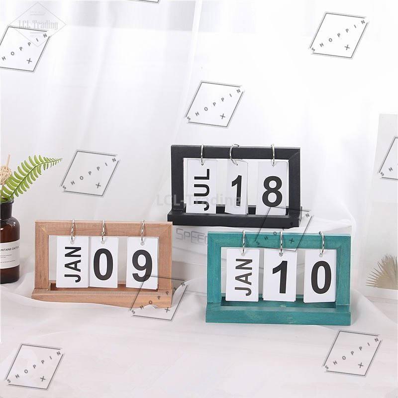 万年カレンダー 木製 カレンダー ウッドカレンダー 卓上カレンダー 日替わり 再利用可能 日めくりカレンダー おしゃれ インテリア 3色選び Pf93a Shoppin 通販 Yahoo ショッピング