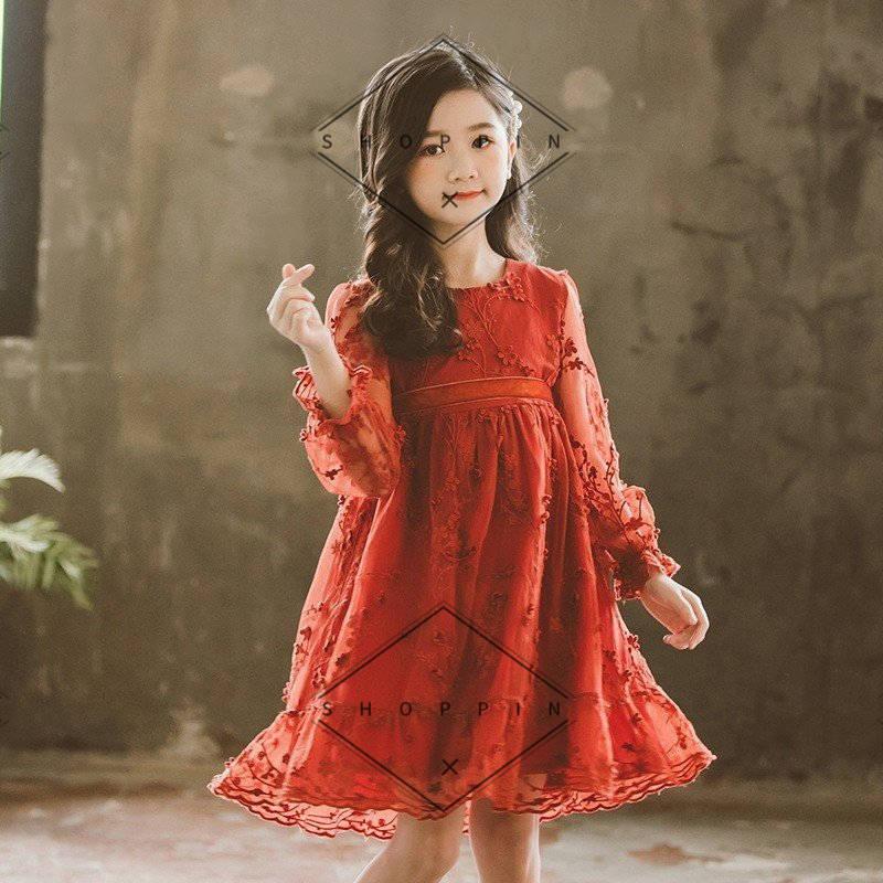 韓国 子供服 子ども服 おしゃれ 女の子ワンピース 秋冬 長袖 おしゃれ 子どもドレス レース 無地 子ども